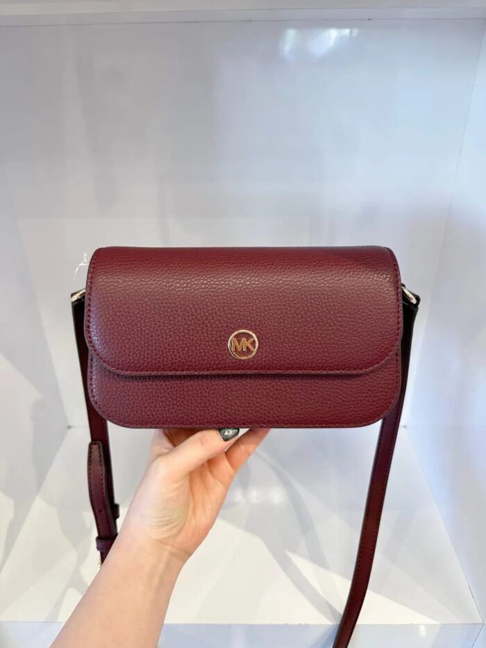 Michael Kors 2025 Collection Jet Set Travel Small Pebbled Leather Crossbody Bag - Image 2