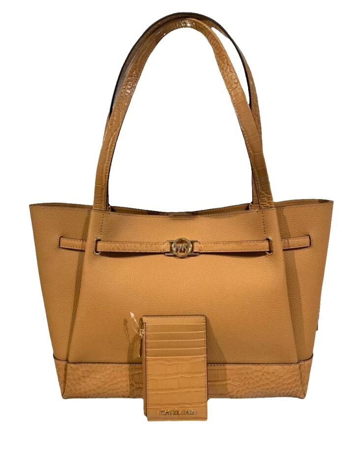 Michael Kors 2025 Collection Reed Large Leather Belted Satchel - Image 6
