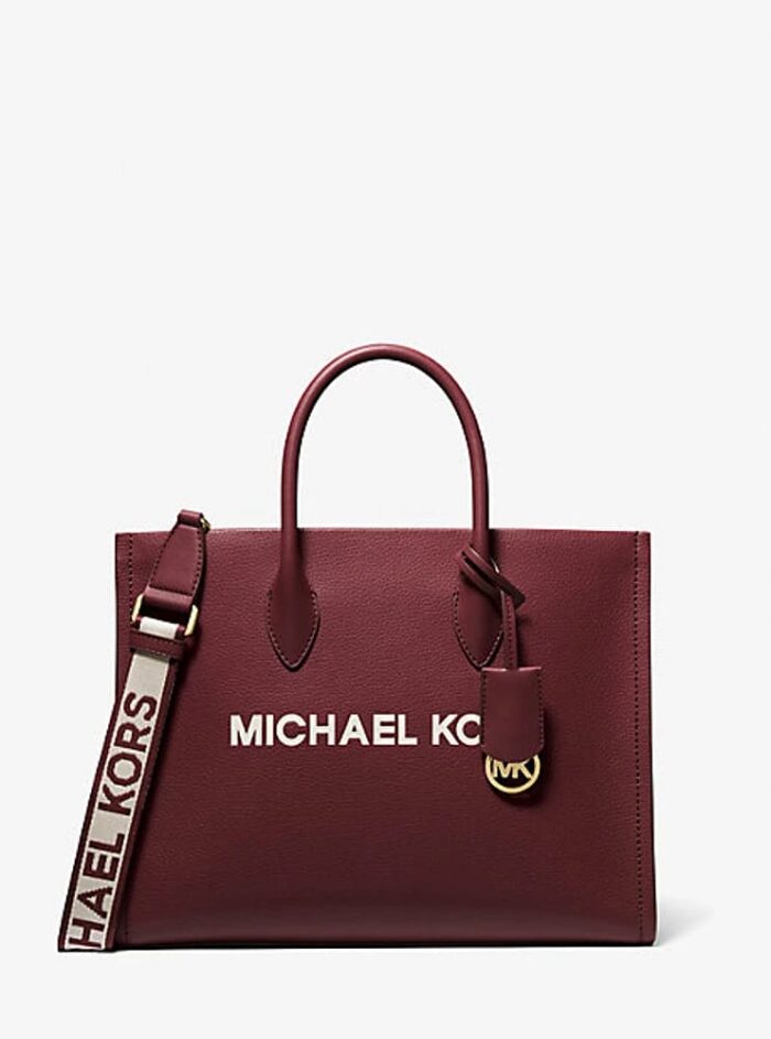 Michael Kors 2025 Collection Mirella Medium Pebbled Leather Tote Bag - Image 2
