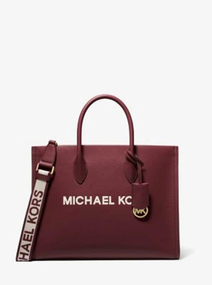 Michael Kors 2025 Collection Mirella Large Pebbled Leather Tote Bag