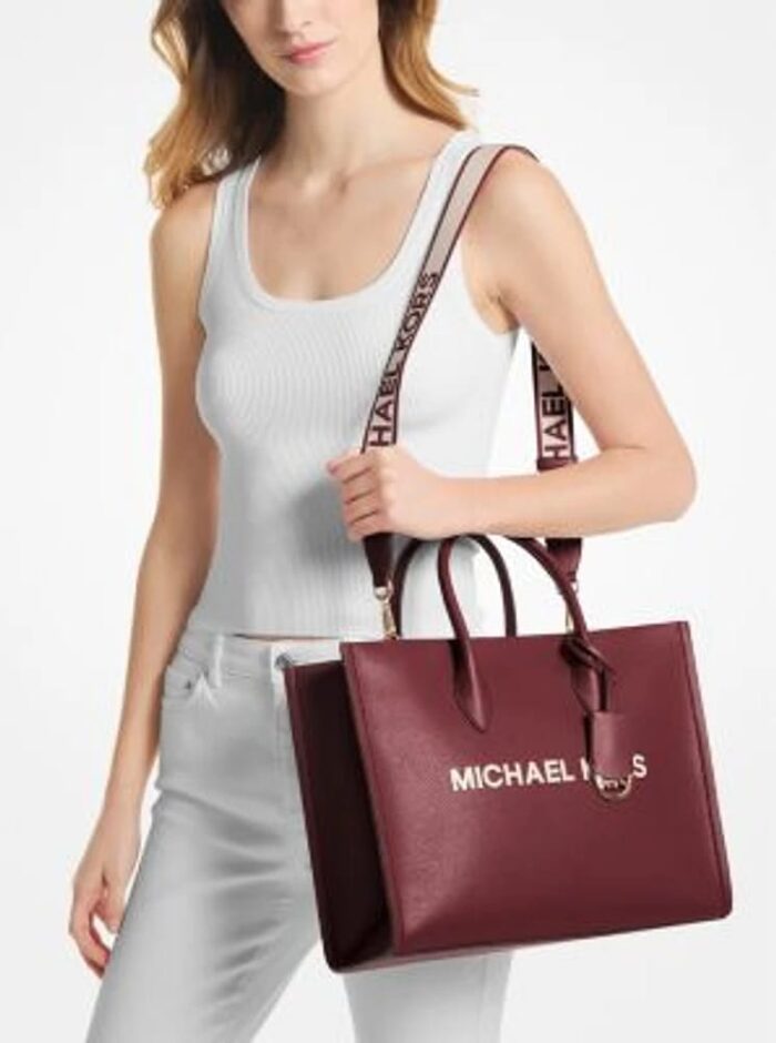 Michael Kors 2025 Collection Mirella Large Pebbled Leather Tote Bag - Image 2