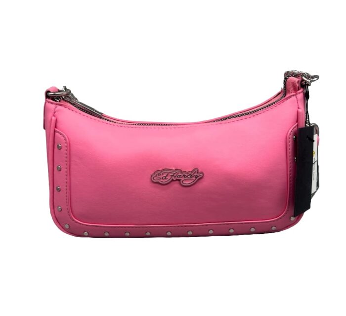 Ed Hardy’s pink two way shoulder bag