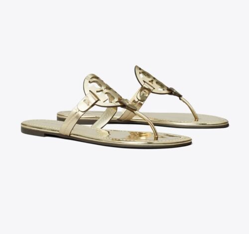 Tory Burch Women's Miller Soft Sandals, Spark Gold