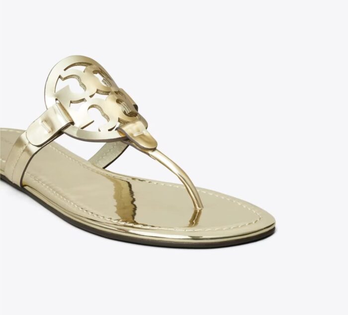 Tory Burch Women's Miller Soft Sandals, Spark Gold - Image 2