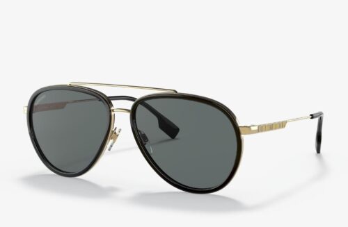 BURBERRY Sunglasses Oliver Gold Polar Dark Grey