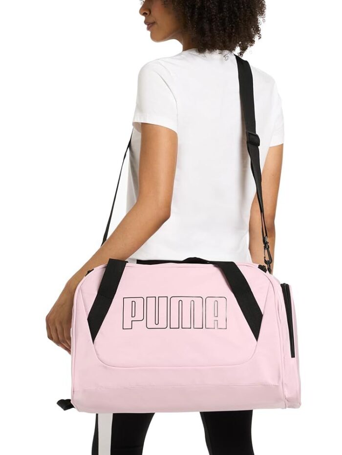 PUMA Women's Flora Duffel Bag, Rose Mauve/Black, Rose Mauve/ Black, Flora Duffel Bag - Image 2