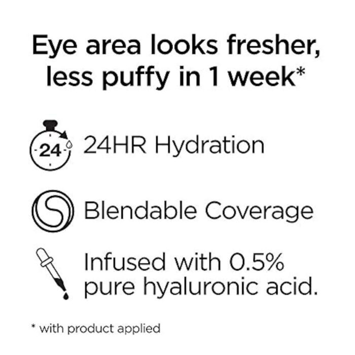 L’Oréal Paris True Match Eye Cream in a Concealer, 0.5% hyaluronic acid, Dark N7-8, 0.4 fl. oz. - Image 5