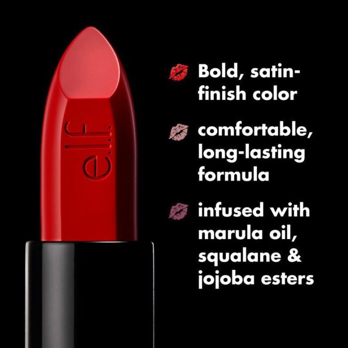 e.l.f - O FACE Satin Lipstick-Drive - Image 4