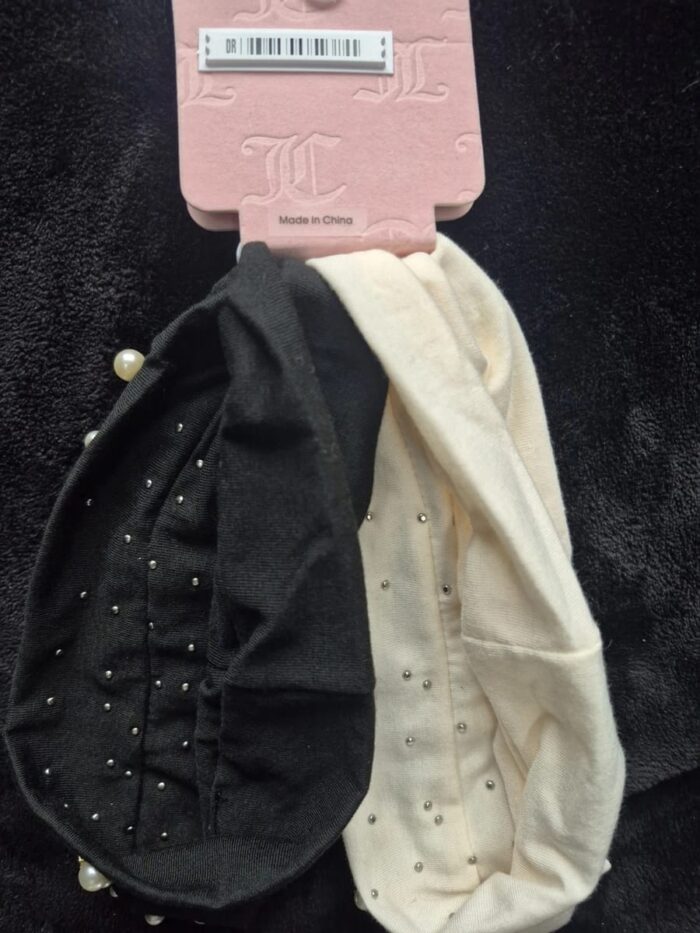 Juicy Couture Headband Headscarf Luxe Pearls Set - Image 4