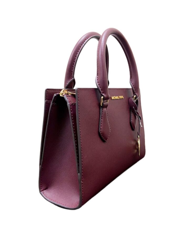 Michael Kors 2025 Collection Sheila Small Faux Saffiano Leather Satchel - Image 3