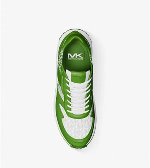 Michael Kors 2025 Collection Dax Ombre Signature Logo Trainer Joggers Rubber Sole Designer Shoes