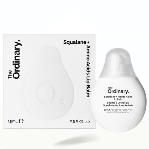 The Ordinary Squalane + Amino Acids Hydrating Lip Balm, for Lips, Elbows, and Cuticles, 0.5 Fl Oz