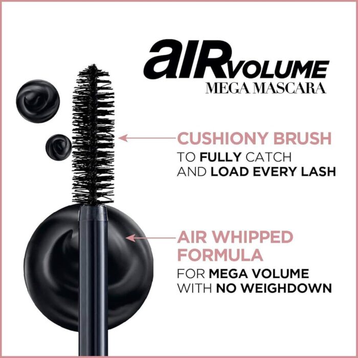 L'Oreal Paris Makeup Air Volume Mega Mascara - Image 9