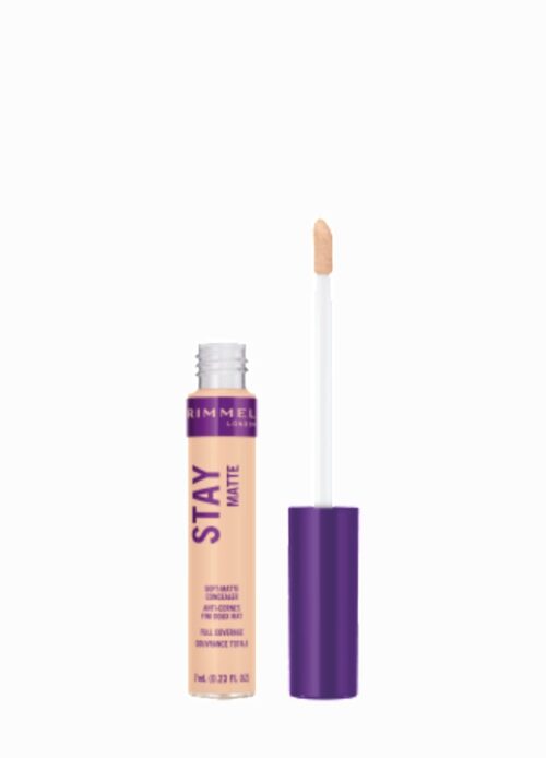 Rimmel London Stay Matte Concealer 24-Hour Wear, Shine Control, Fights Free Radicals, 0.23oz