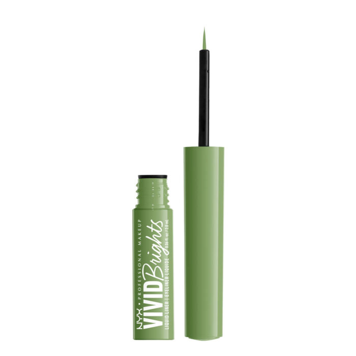 NYX Professional Makeup Vivid Brights Colored Liquid Eyeliner in Ghosted Green - Image 2