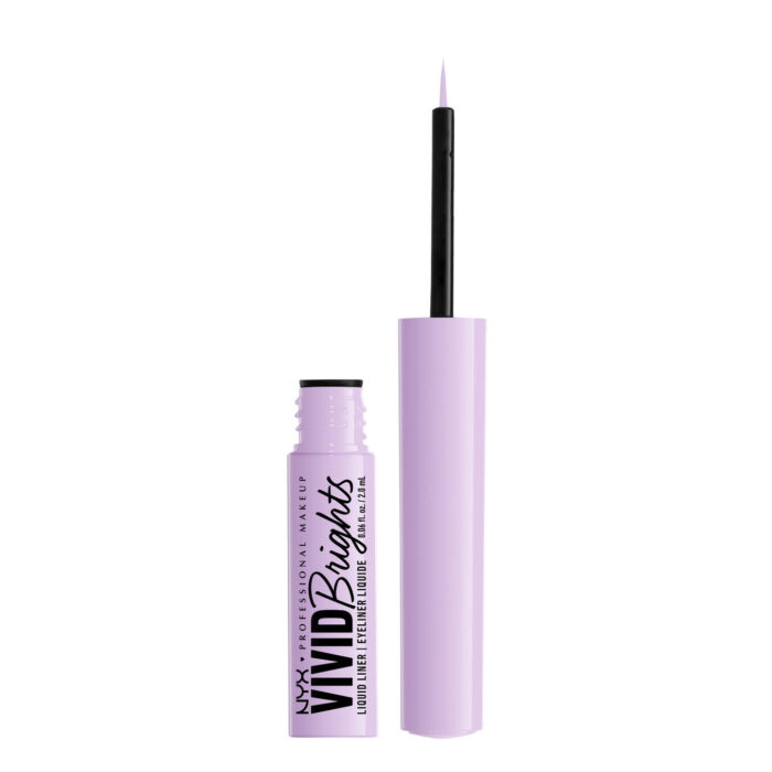 NYX Professional Makeup Vivid Brights Colored Liquid Eyeliner in Lilac - Image 2