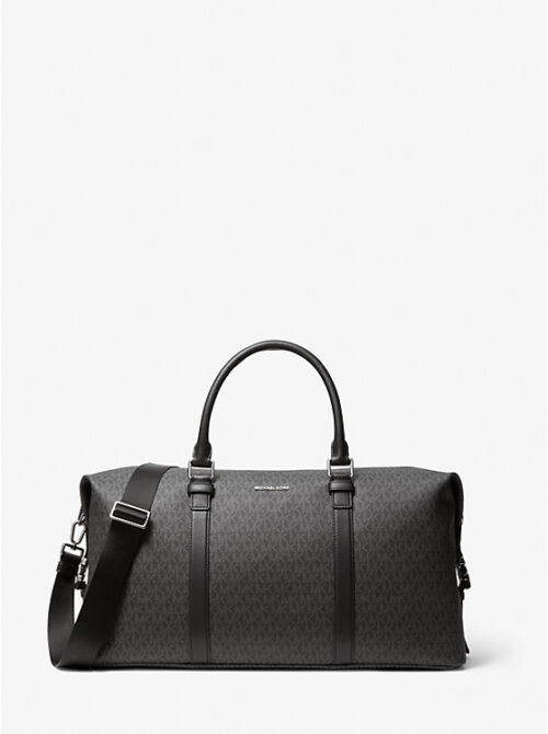 Michael Kors 2025 Collection Mens Hudson Signature Logo Weekender Tote Bag