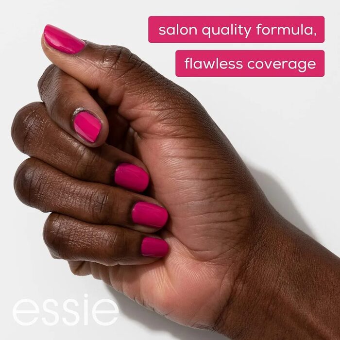 Essie Salon- Quality Black Nail Paint-Home By 8 - Image 8