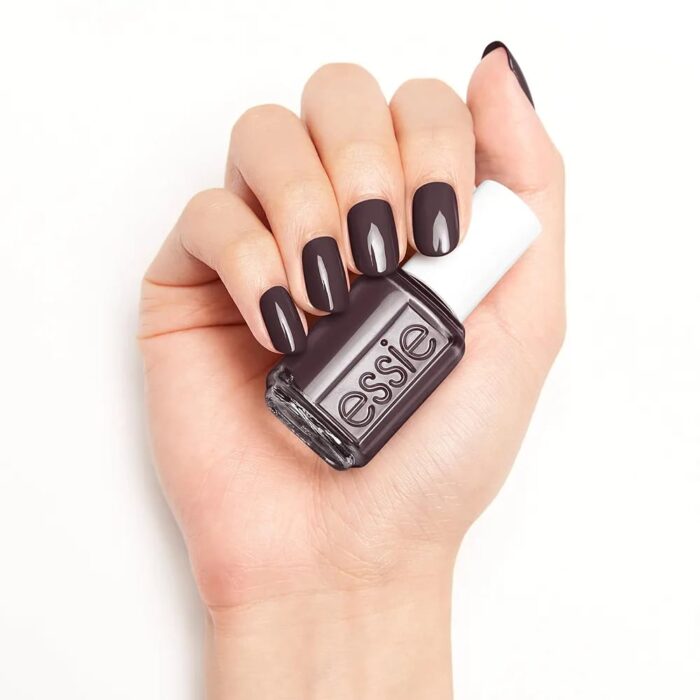 Essie Salon- Quality Black Nail Paint-Home By 8 - Image 4