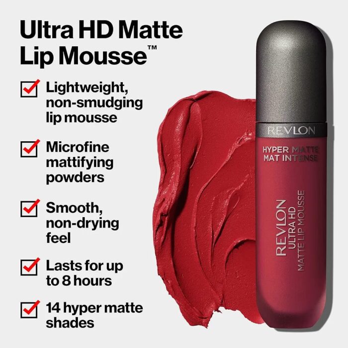 Revlon Ultra HD Lip Mousse Hyper Matte Lip Gloss - Image 4