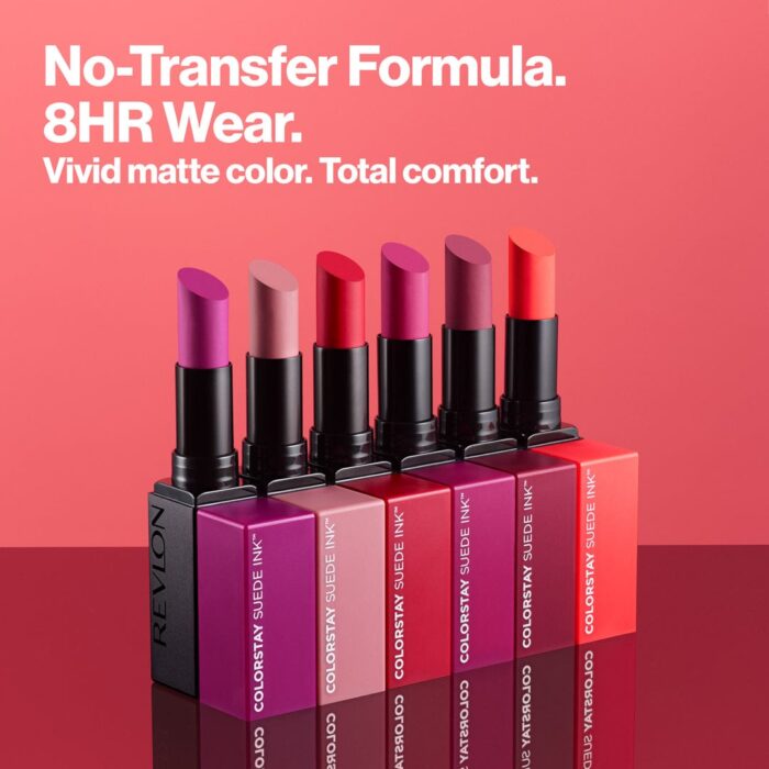 Revlon ColorStay Suede Ink™️ Lipstick (Spit Fire 014) - Image 3