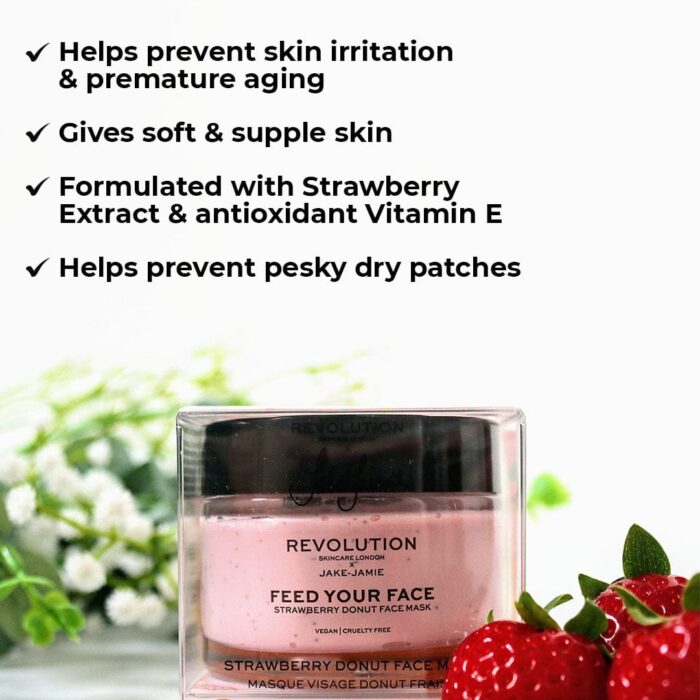 Revolution Beauty London Skincare x Jake Jamie Strawberry Donut Face Mask - Image 2