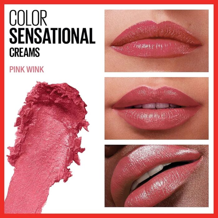 Maybelline Color Sensational The Creams Cream Finish Lipstick (105- Pink Wink) - Image 3