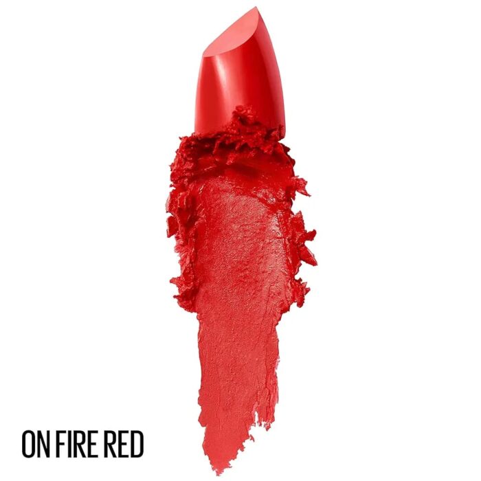 Maybelline Color Sensational The Creams Cream Finish Lipstick (895- On Fire Red) - Image 2