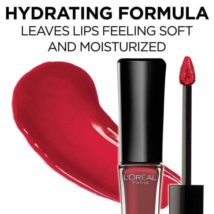 L’Oréal Infallible 8 Hour Pro Lip Gloss, Hydrating Finish (305- Fiery) - Image 5