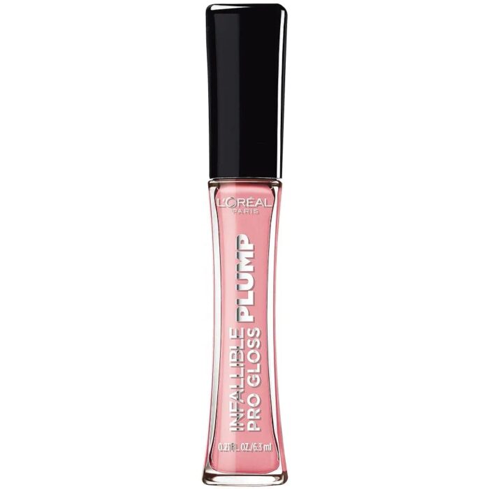 L'Oreal Paris Infallible Pro Gloss Plump Lip Gloss with Hyaluronic Acid (601-Rosy Flush)