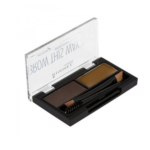 Rimmel Brow This Way Eyebrow Sculpting Kit (002-Medium Brown)