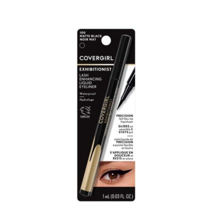 CoverGirl Exhibitionist Lash Enhancing Liquid Eyeliner(100-Matte Black) - Image 2