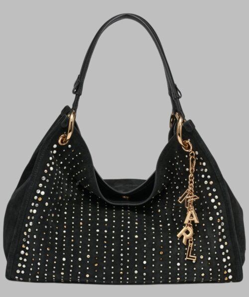 Karl Lagerfeld Paris LUCIENE MEDIUM TOTE WITH STUDS