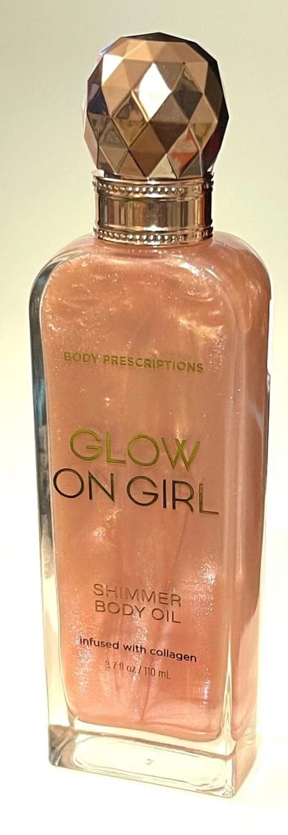 Glow On Girl Shimmer Body Oil infused with Collagen