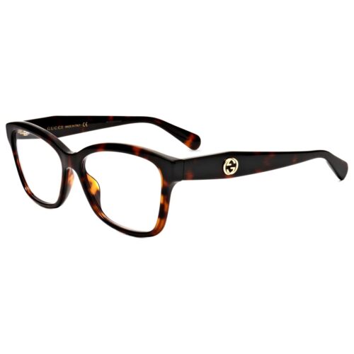 Gucci Eyeglasses Gg0798o 005 Havana Genuine Woman